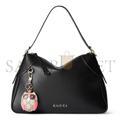 GUCCI GG EMBLEM LARGE SHOULDER BAG 815217 (37*23*8cm)